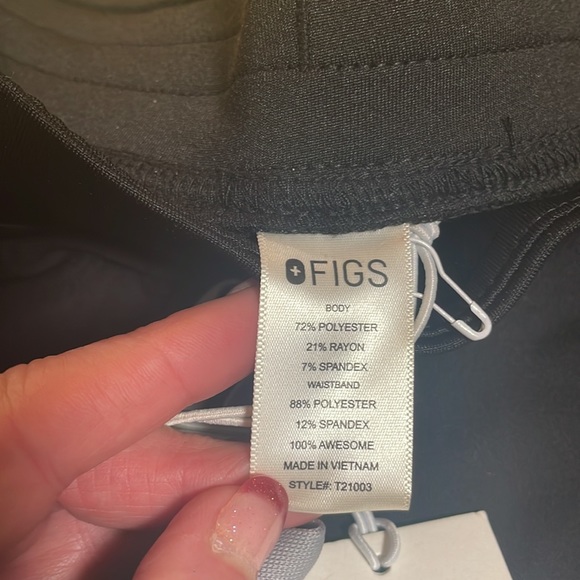 Figs Livingston’s Scrub Pants Black XS - Picture 5 of 9